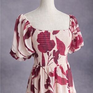 Francesca’s Smocked Midi Dress-Small